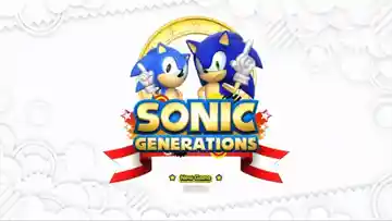 Sonic Generations (USA) screen shot title